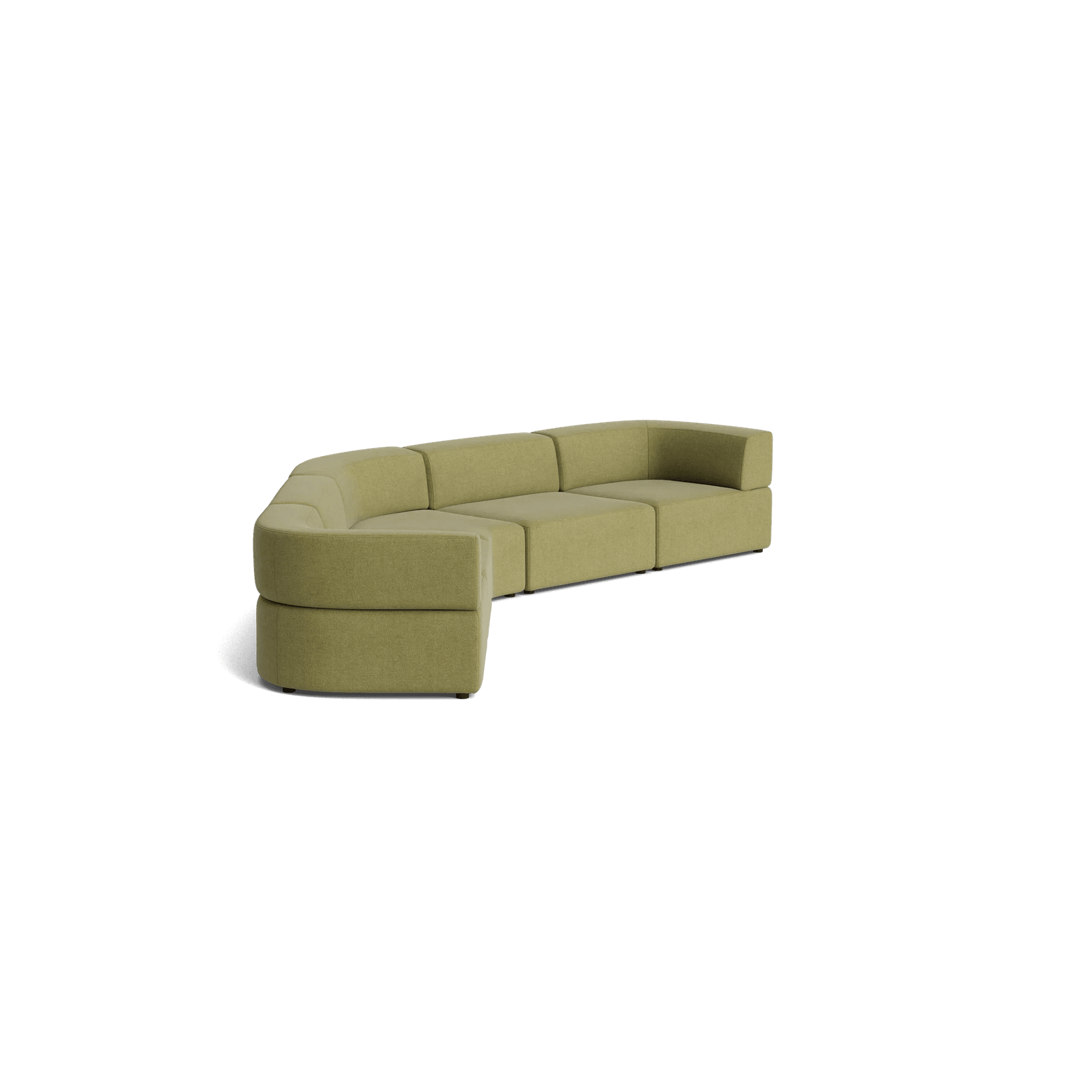 Stretch Large Closed Angle Sofa - Fossil Eucalyptus gallery detail image