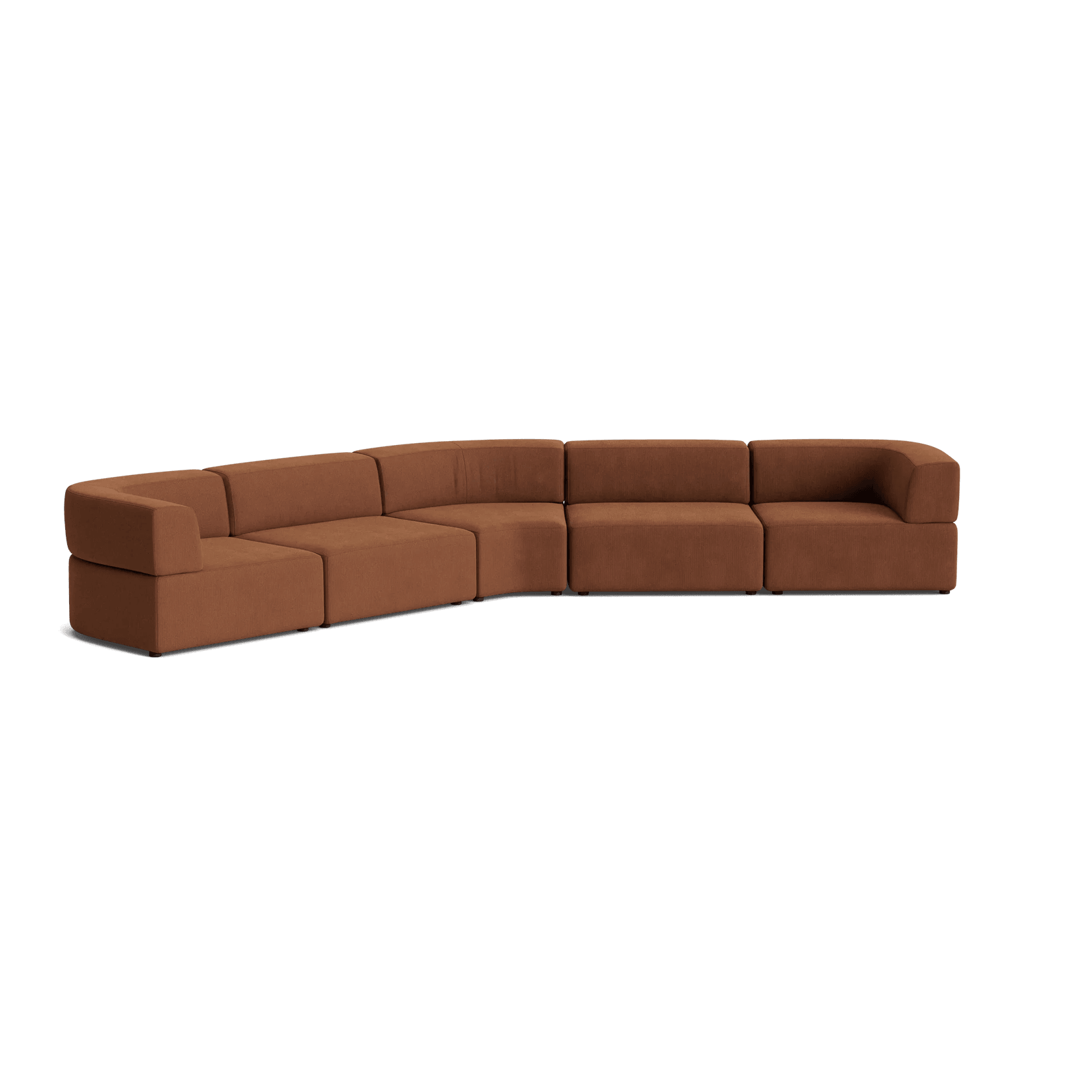 Stretch Large Closed Angle Sofa - Corduroy Cocoa gallery detail image