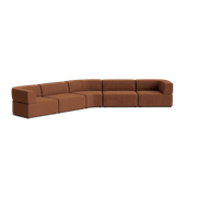 Stretch Large Closed Angle Sofa - Corduroy Cocoa gallery detail image