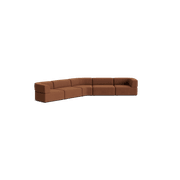 Stretch Large Closed Angle Sofa - Corduroy Cocoa gallery detail image