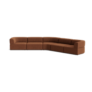 Stretch Large Closed Angle Sofa - Corduroy Cocoa gallery detail image