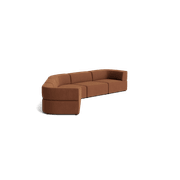 Stretch Large Closed Angle Sofa - Corduroy Cocoa gallery detail image