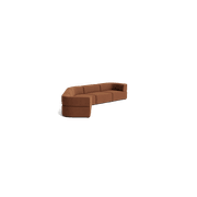 Stretch Large Closed Angle Sofa - Corduroy Cocoa gallery detail image