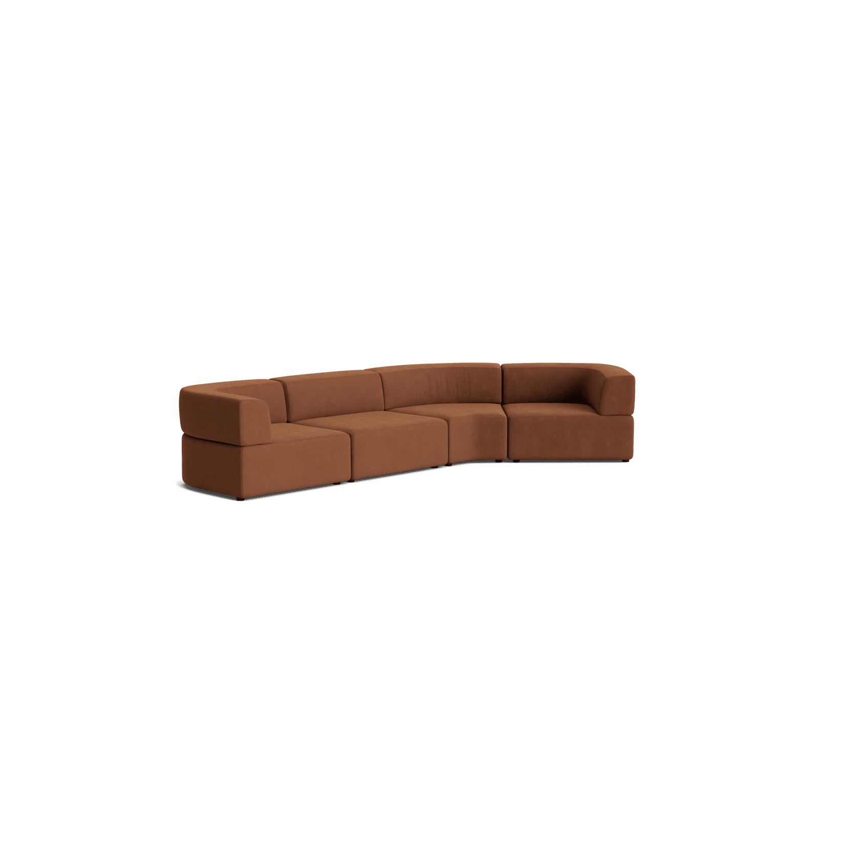 Stretch Closed Angle Sofa - Corduroy Cocoa gallery detail image