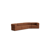 Stretch Closed Angle Sofa - Corduroy Cocoa gallery detail image