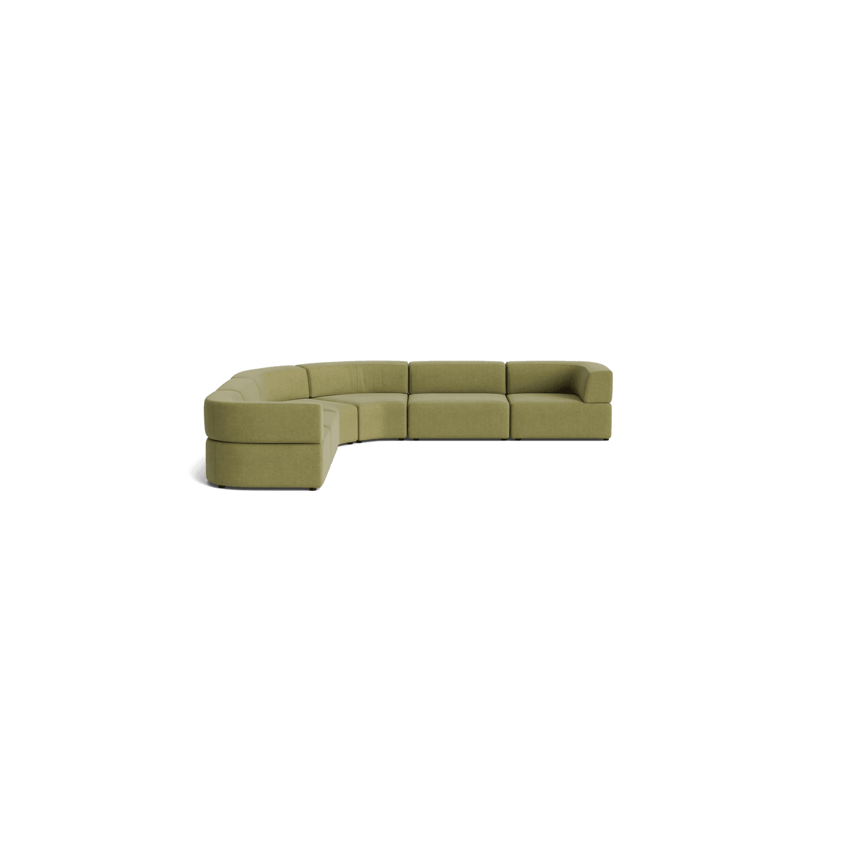 Stretch Large Angled Corner Sofa - Fossil Eucalyptus gallery detail image