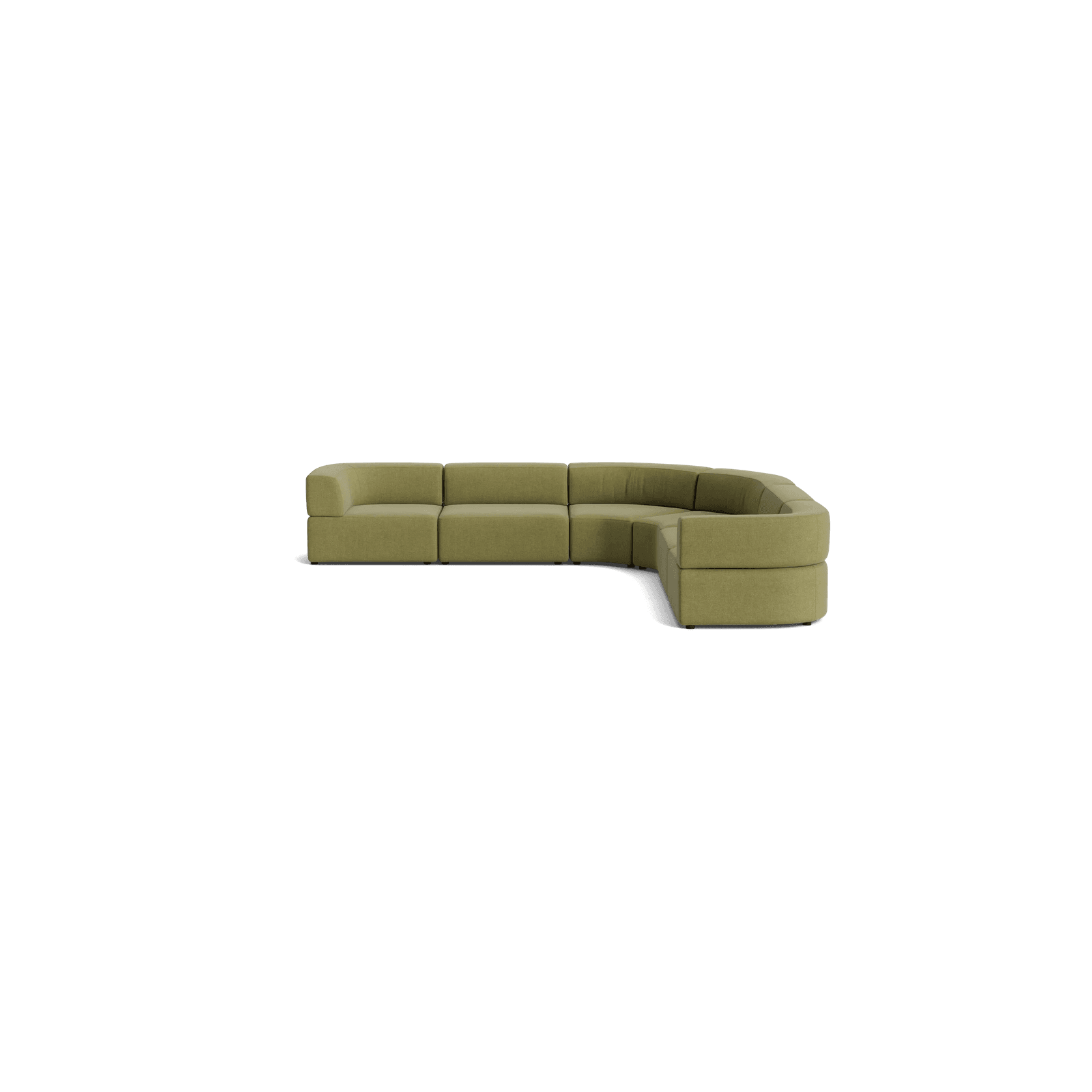 Stretch Large Angled Corner Sofa - Fossil Eucalyptus gallery detail image