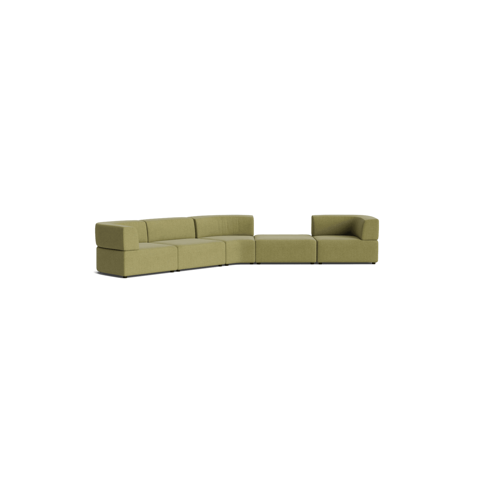 Stretch Large Angled Gap Sofa - Fossil Eucalyptus gallery detail image