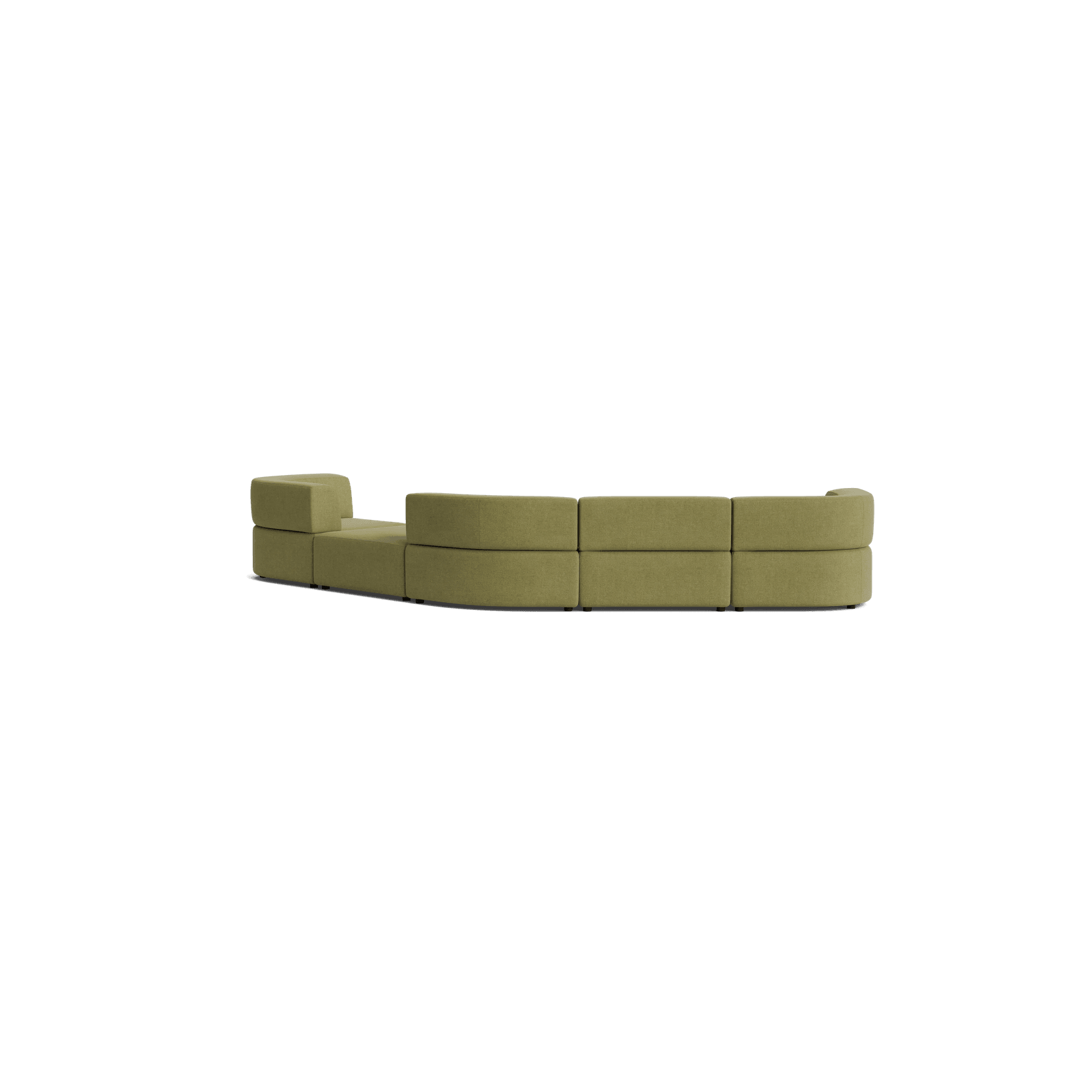 Stretch Large Angled Gap Sofa - Fossil Eucalyptus gallery detail image