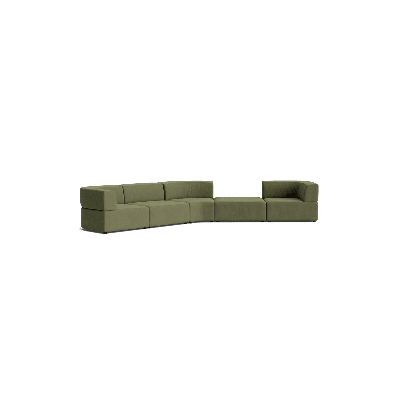 Stretch Large Angled Gap Sofa - Corduroy Forest gallery detail image