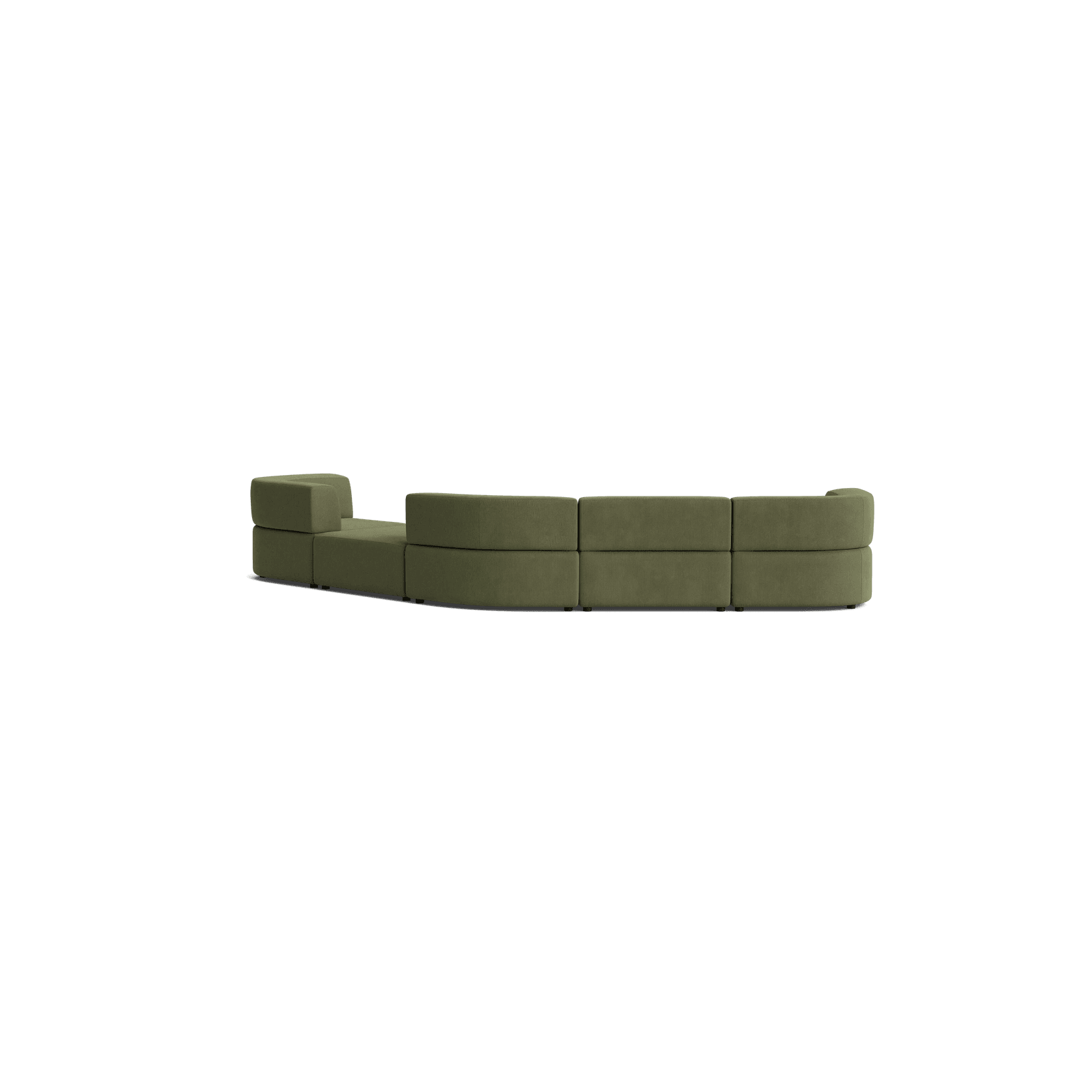 Stretch Large Angled Gap Sofa - Corduroy Forest gallery detail image