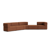Stretch Large Angled Gap Sofa - Corduroy Cocoa gallery detail image