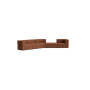 Stretch Large Angled Gap Sofa - Corduroy Cocoa gallery detail image