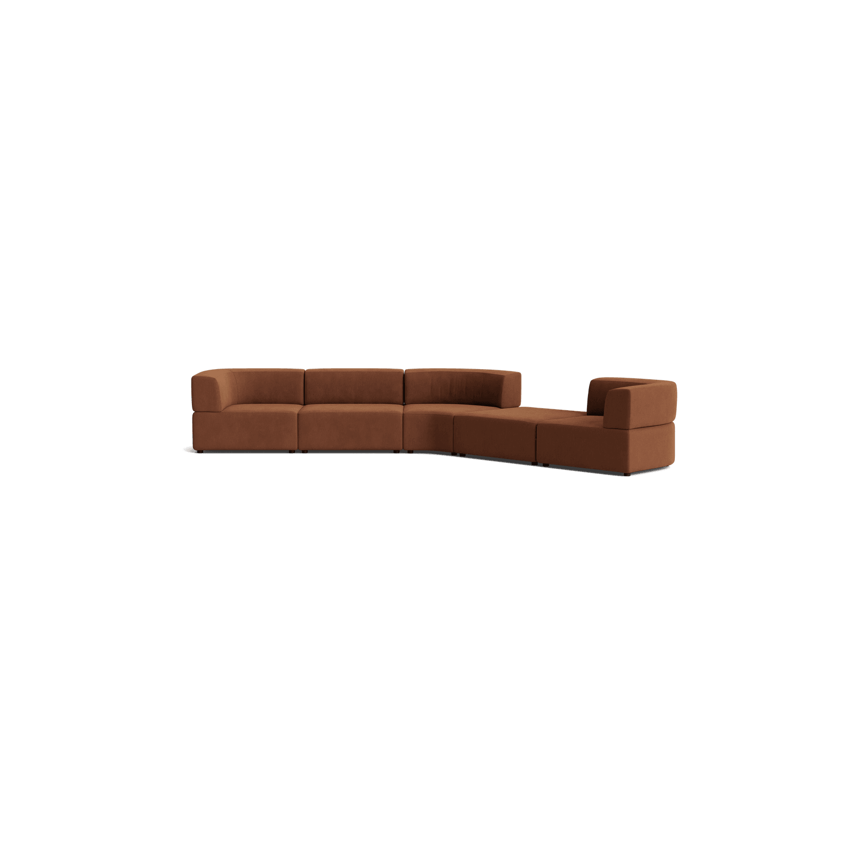 Stretch Large Angled Gap Sofa - Corduroy Cocoa gallery detail image