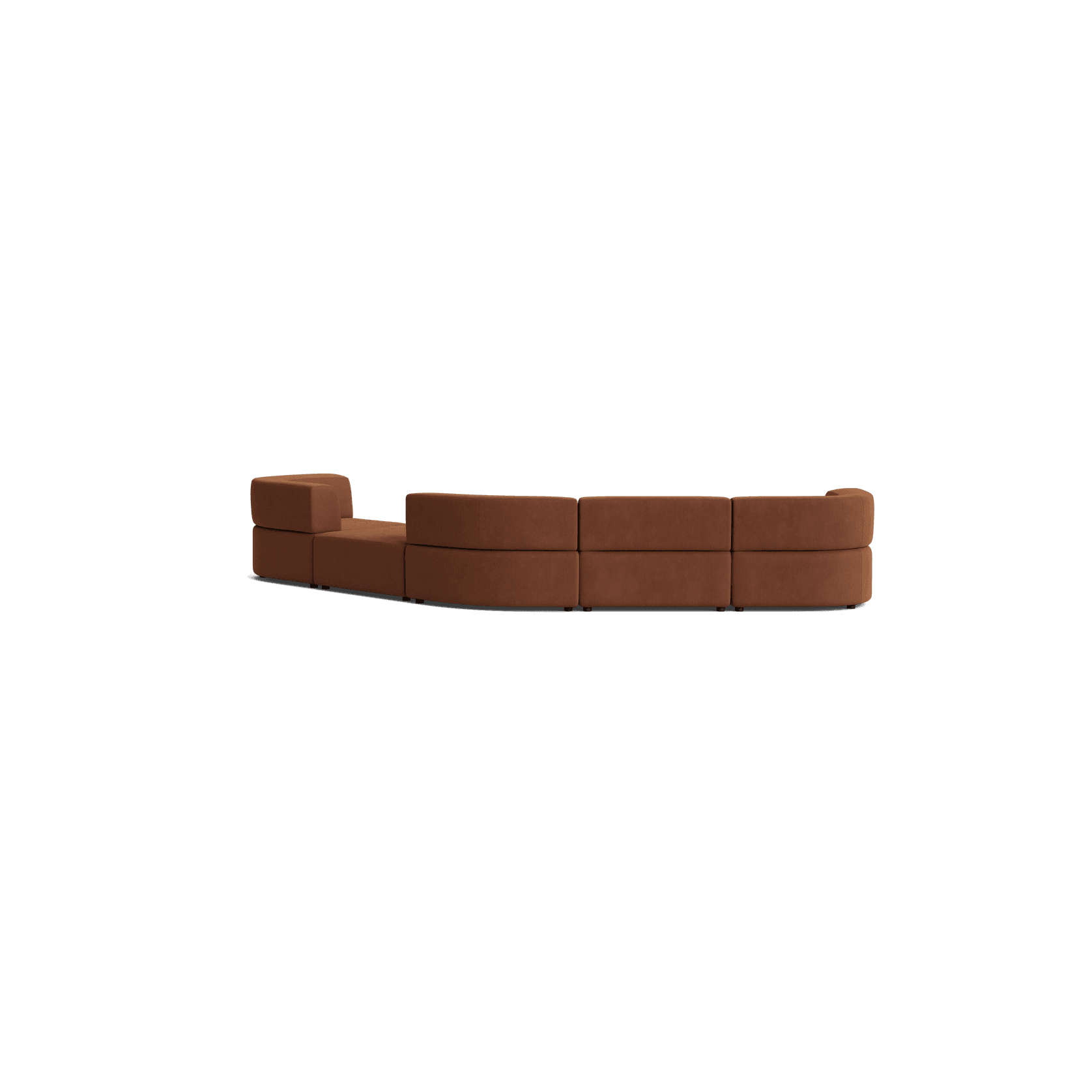 Stretch Large Angled Gap Sofa - Corduroy Cocoa gallery detail image