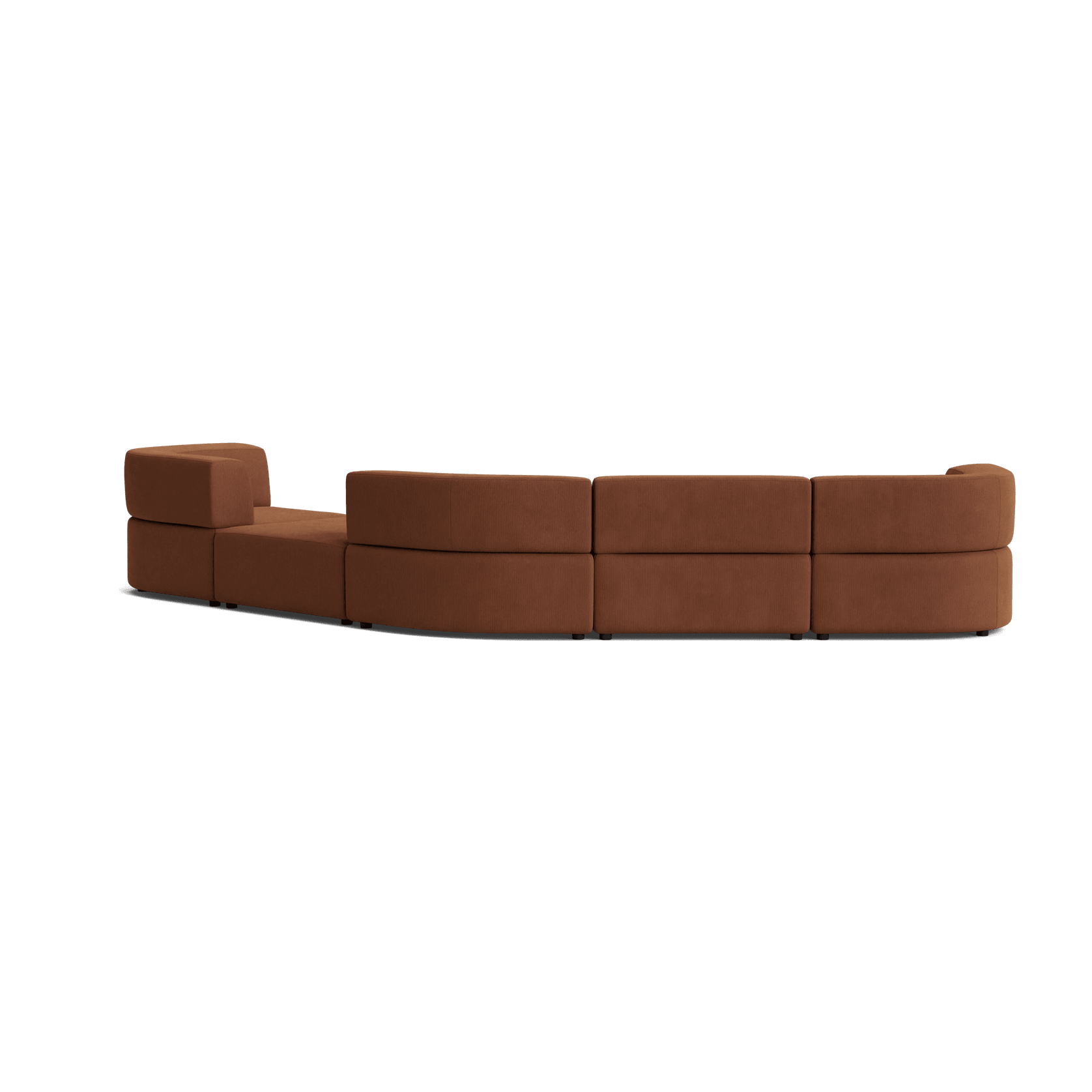 Stretch Large Angled Gap Sofa - Corduroy Cocoa gallery detail image