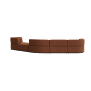 Stretch Large Angled Gap Sofa - Corduroy Cocoa gallery detail image
