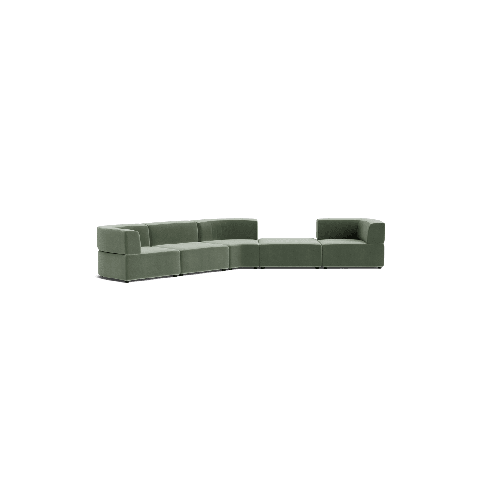 Stretch Large Angled Gap Sofa - Opal Ocean gallery detail image