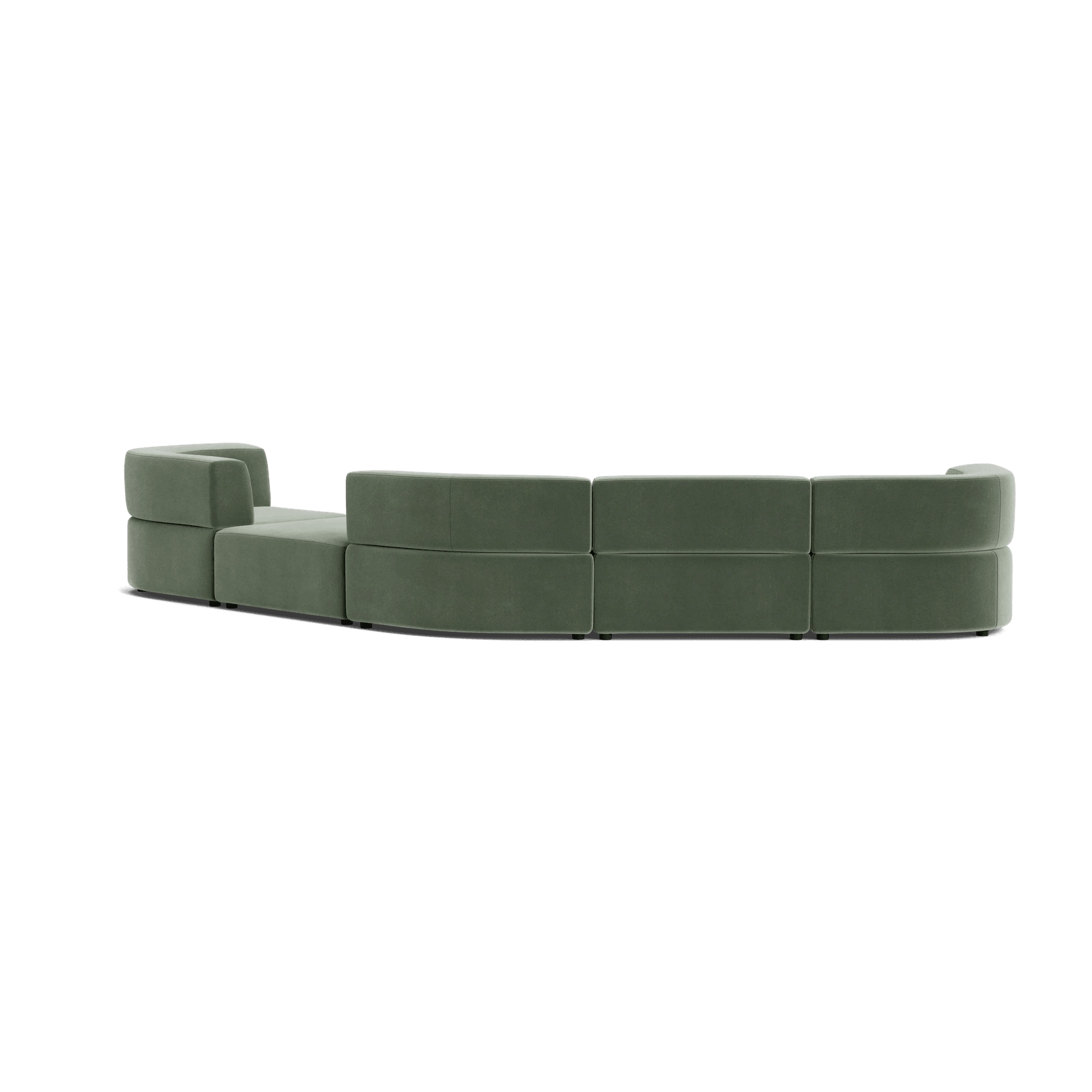 Stretch Large Angled Gap Sofa - Opal Ocean gallery detail image