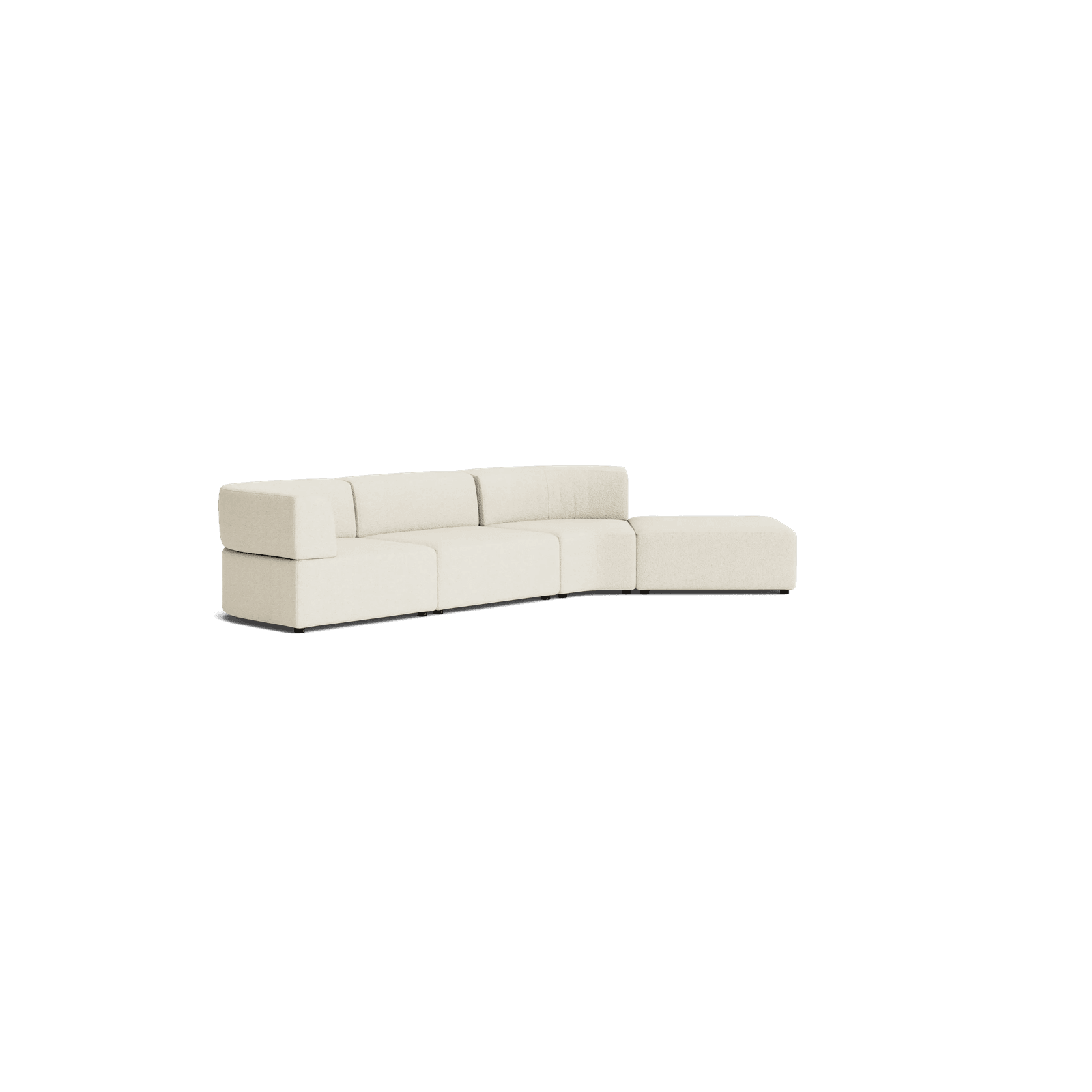 Stretch Open Angled Sofa - Copenhagen Grey gallery detail image