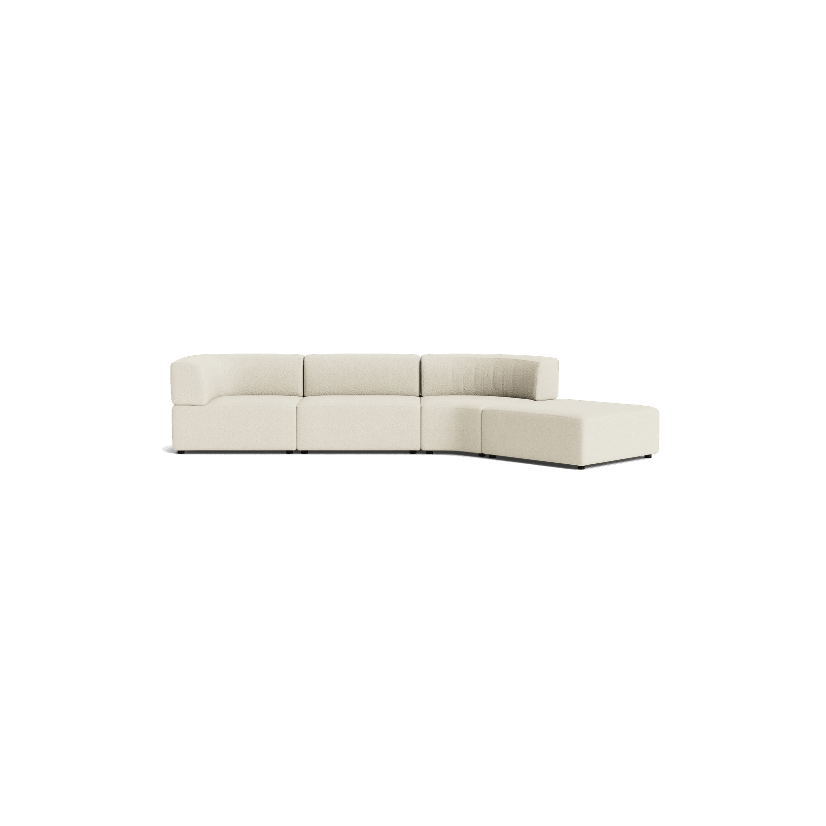 Stretch Open Angled Sofa - Copenhagen Grey gallery detail image