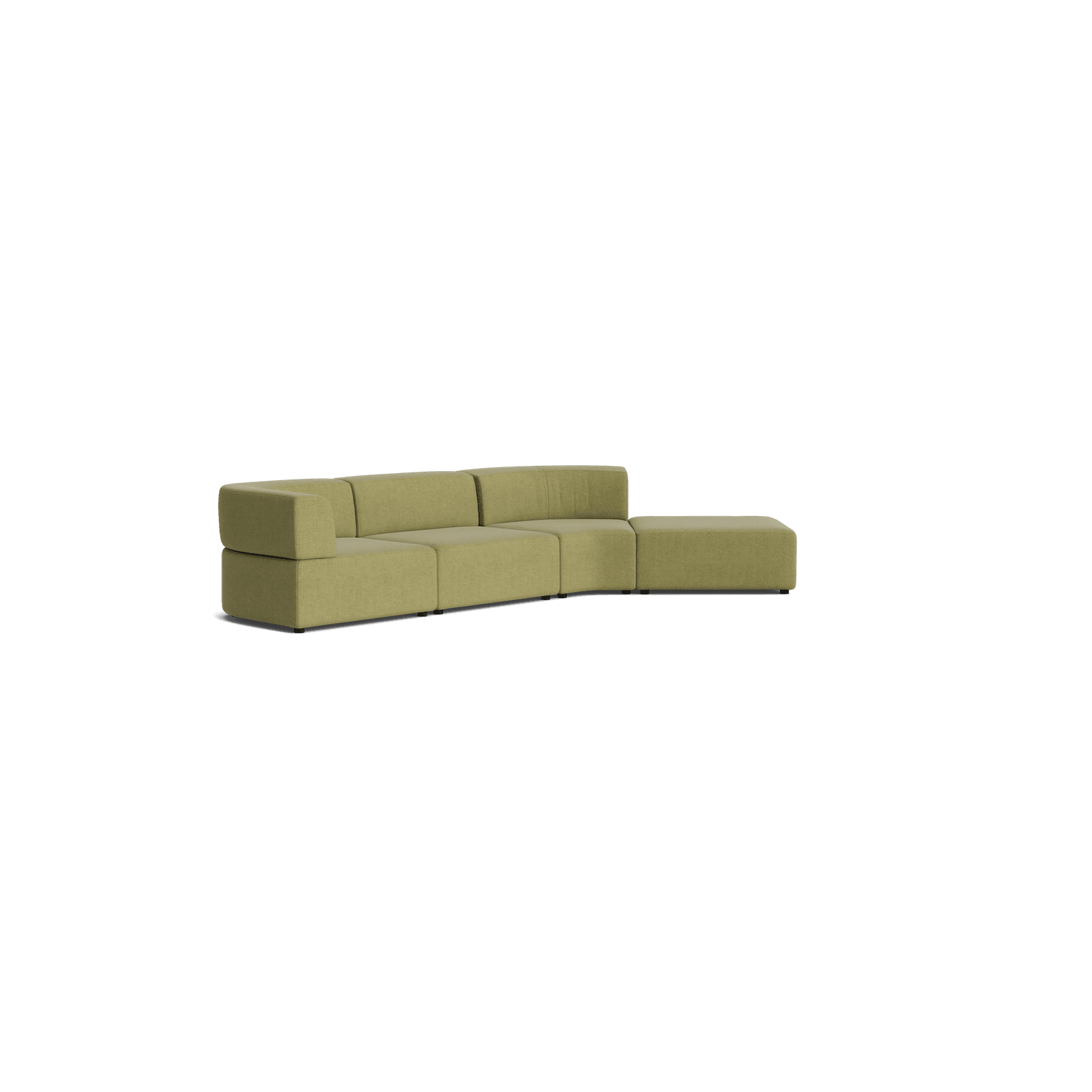 Stretch Open Angled Sofa - Fossil Eucalyptus gallery detail image