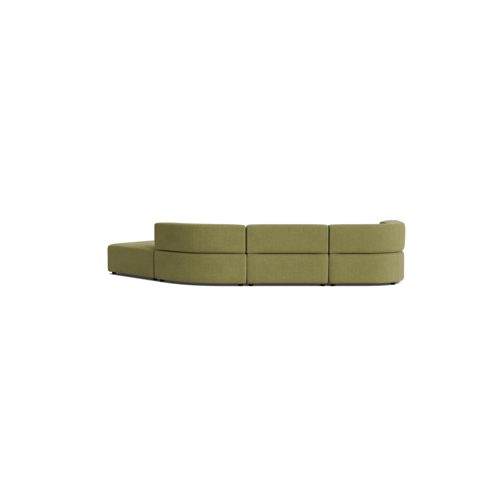 Stretch Open Angled Sofa - Fossil Eucalyptus gallery detail image