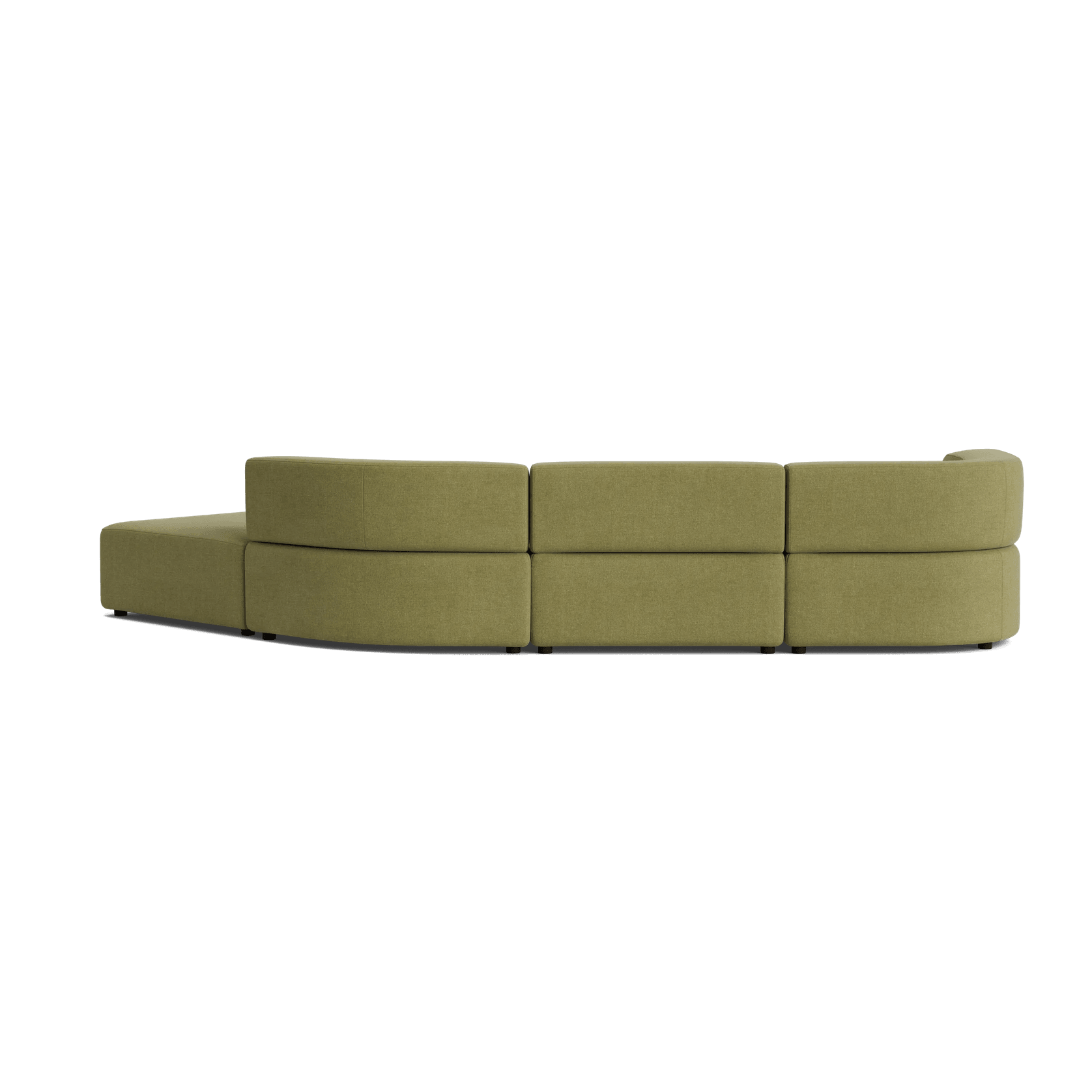 Stretch Open Angled Sofa - Fossil Eucalyptus gallery detail image