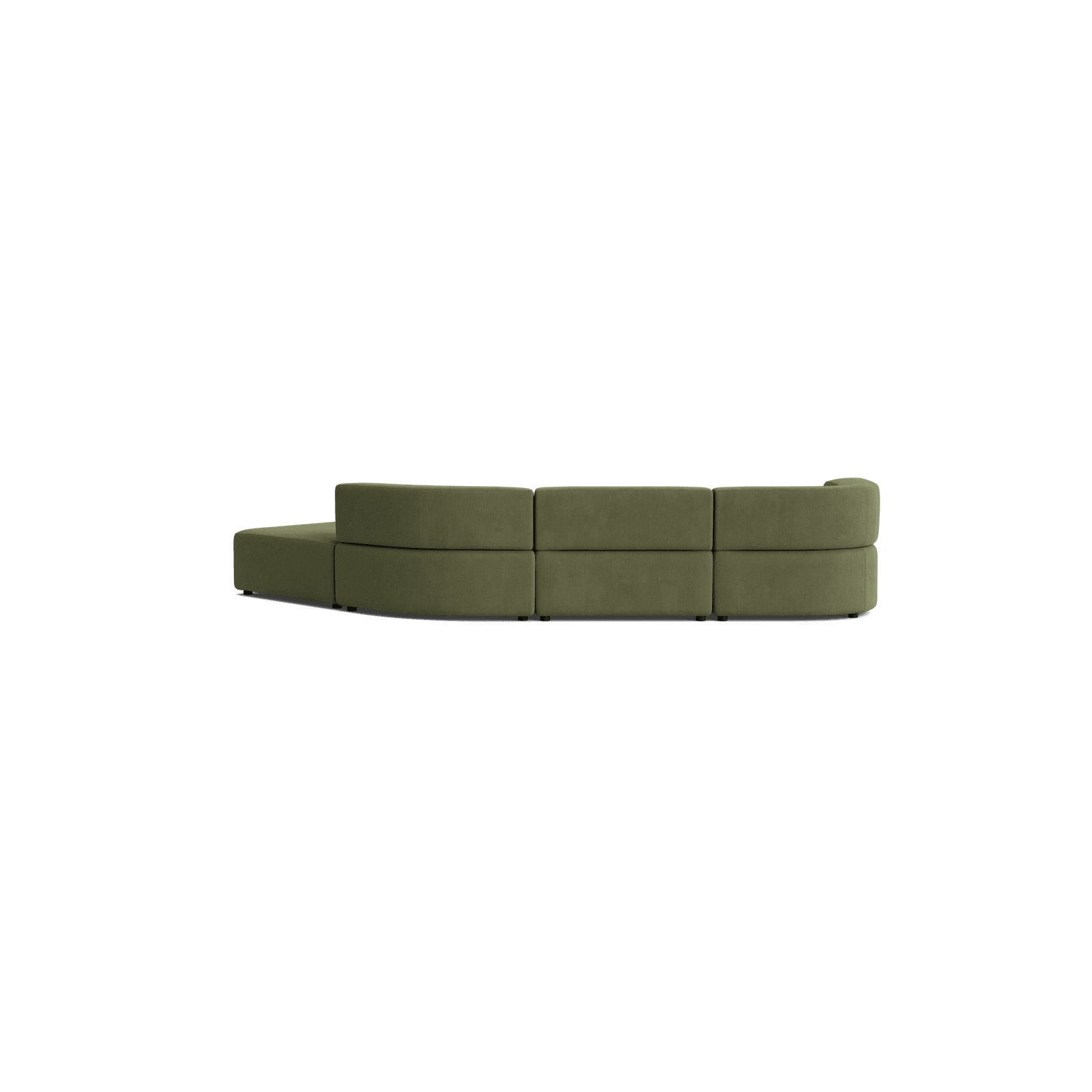 Stretch Open Angled Sofa - Corduroy Forest gallery detail image