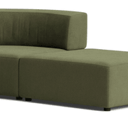 Stretch Open Angled Sofa - Corduroy Forest gallery detail image
