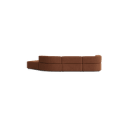 Stretch Open Angled Sofa - Corduroy Cocoa gallery detail image