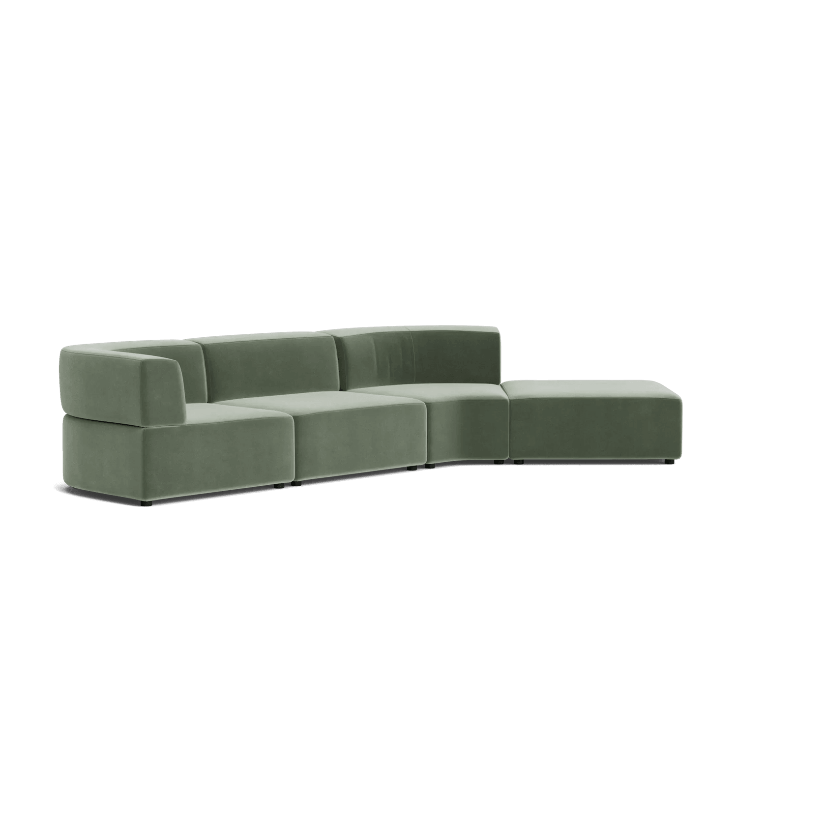 Stretch Open Angled Sofa - Opal Ocean gallery detail image