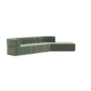 Stretch Open Angled Sofa - Opal Ocean gallery detail image
