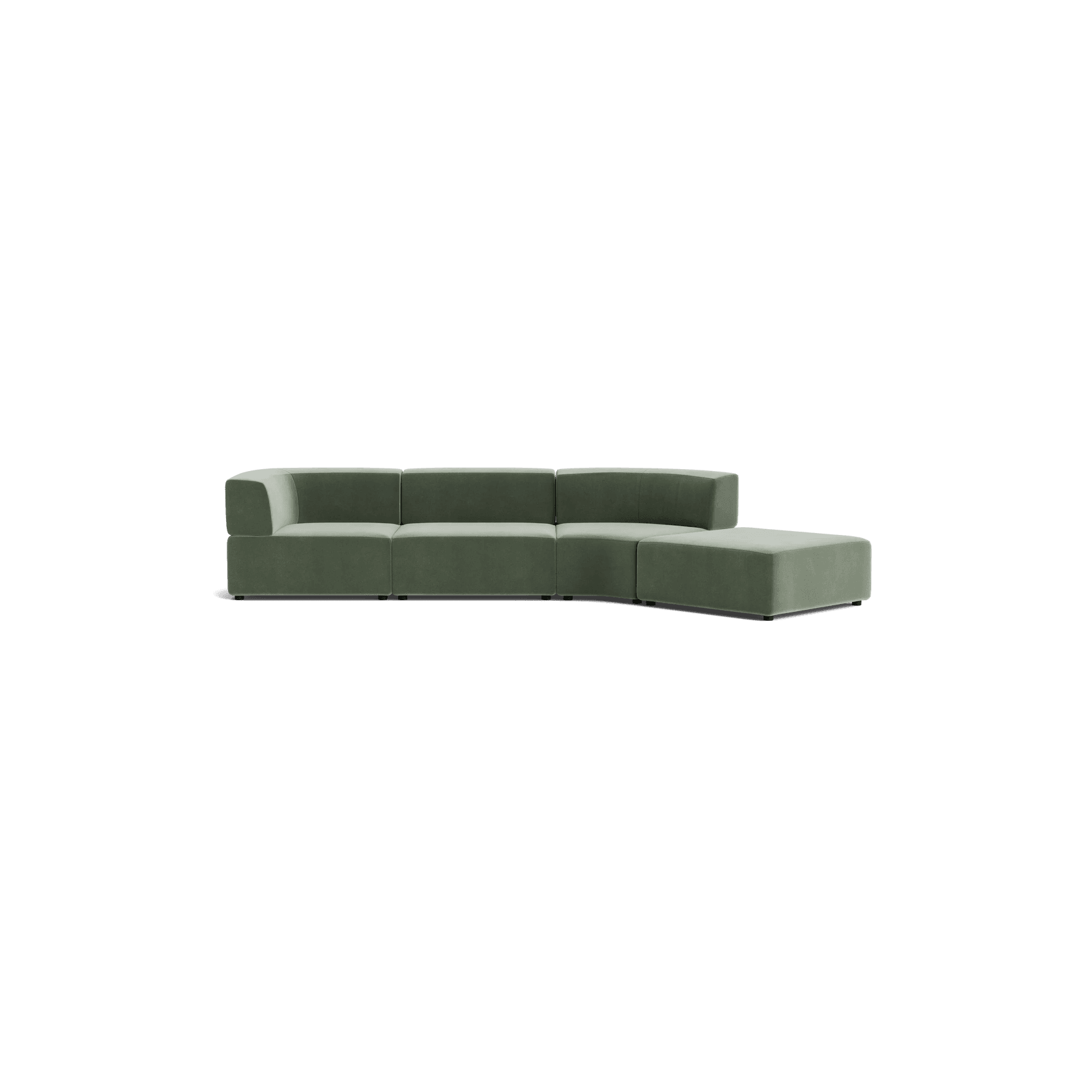 Stretch Open Angled Sofa - Opal Ocean gallery detail image