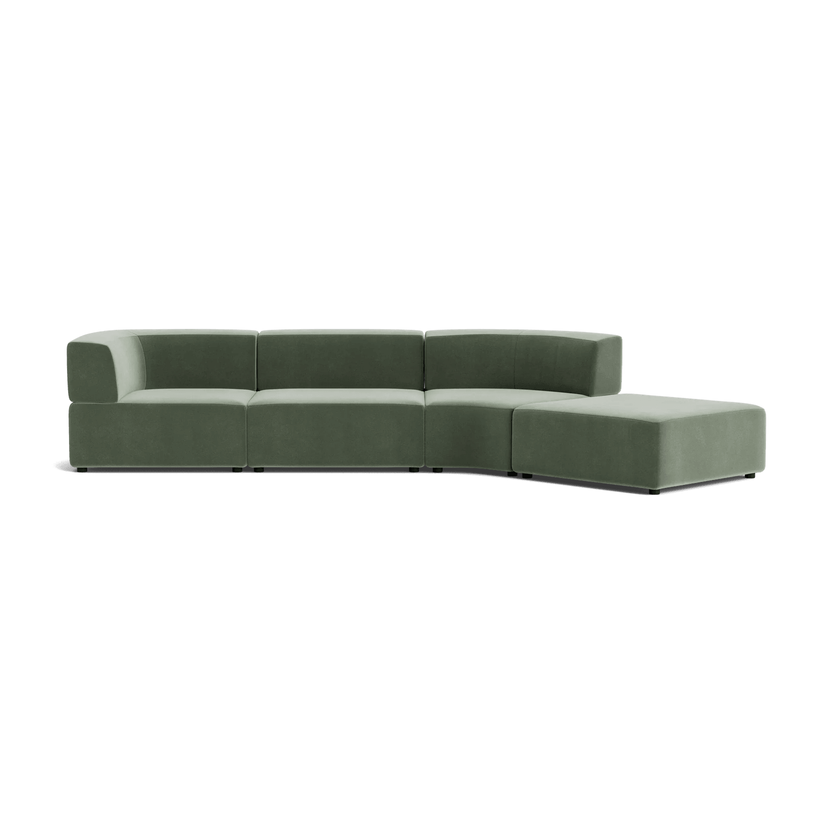 Stretch Open Angled Sofa - Opal Ocean gallery detail image