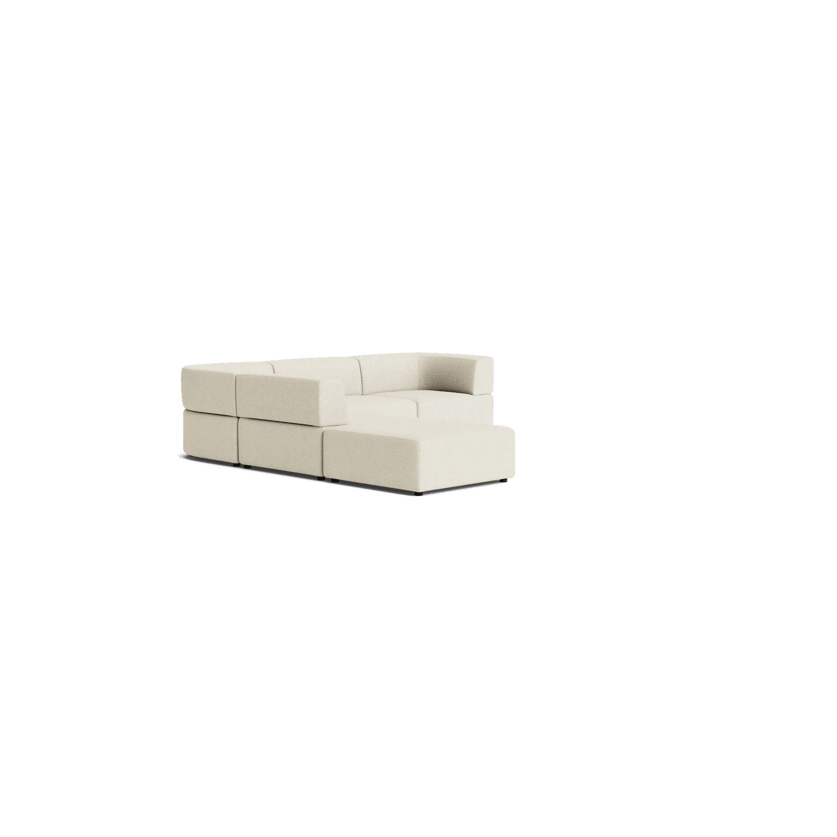 Stretch Open Corner Sofa - Copenhagen Grey gallery detail image