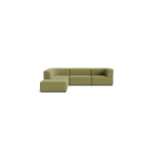 Stretch Open Corner Sofa - Fossil Eucalyptus gallery detail image