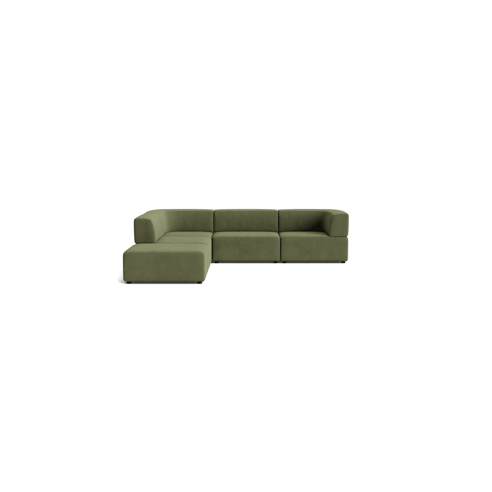 Stretch Open Corner Sofa - Corduroy Forest gallery detail image