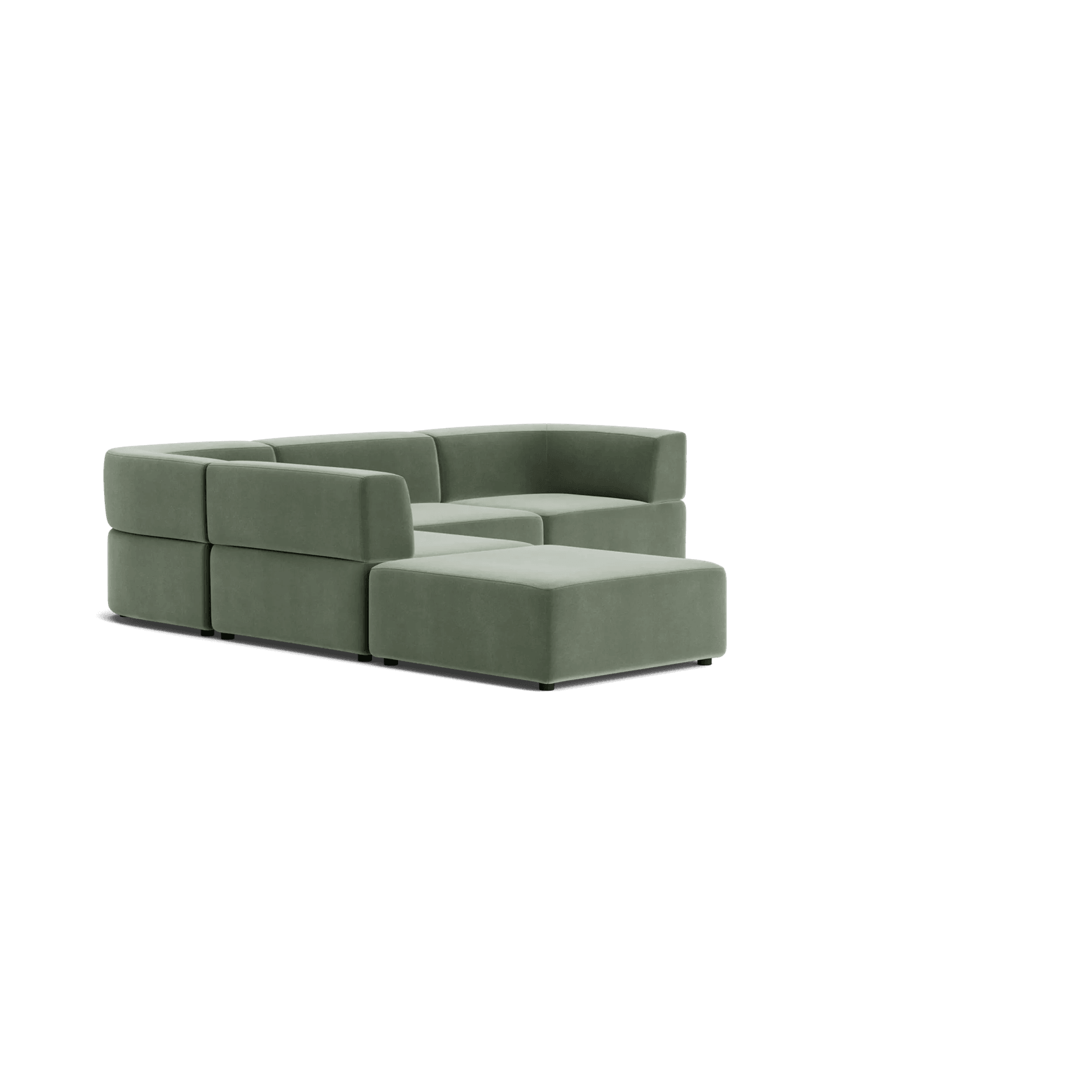 Stretch Open Corner Sofa - Opal Ocean gallery detail image