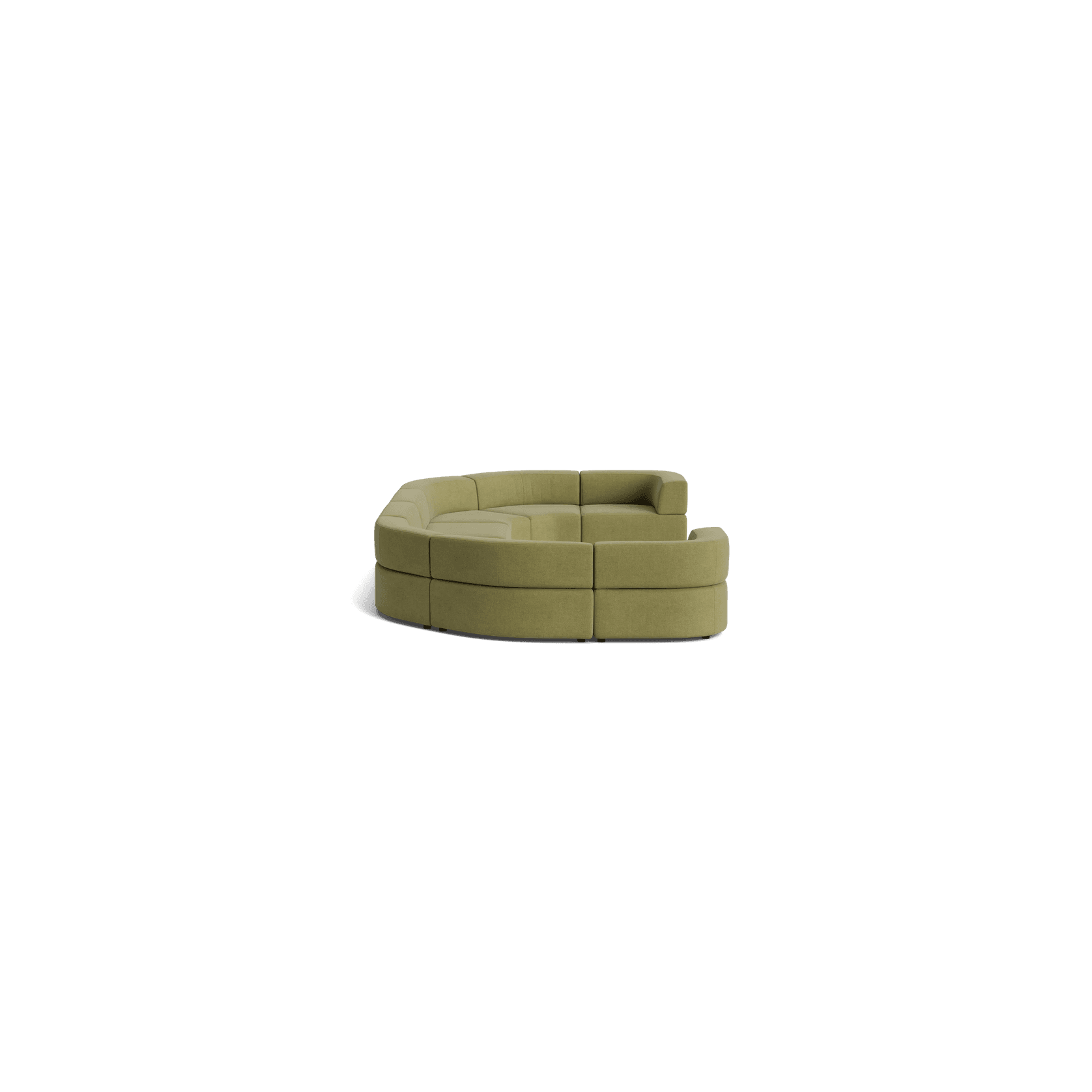 Stretch U Shape Modular Sofa - Fossil Eucalyptus gallery detail image