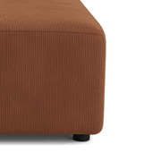 Stretch Ottoman - Corduroy Cocoa gallery detail image