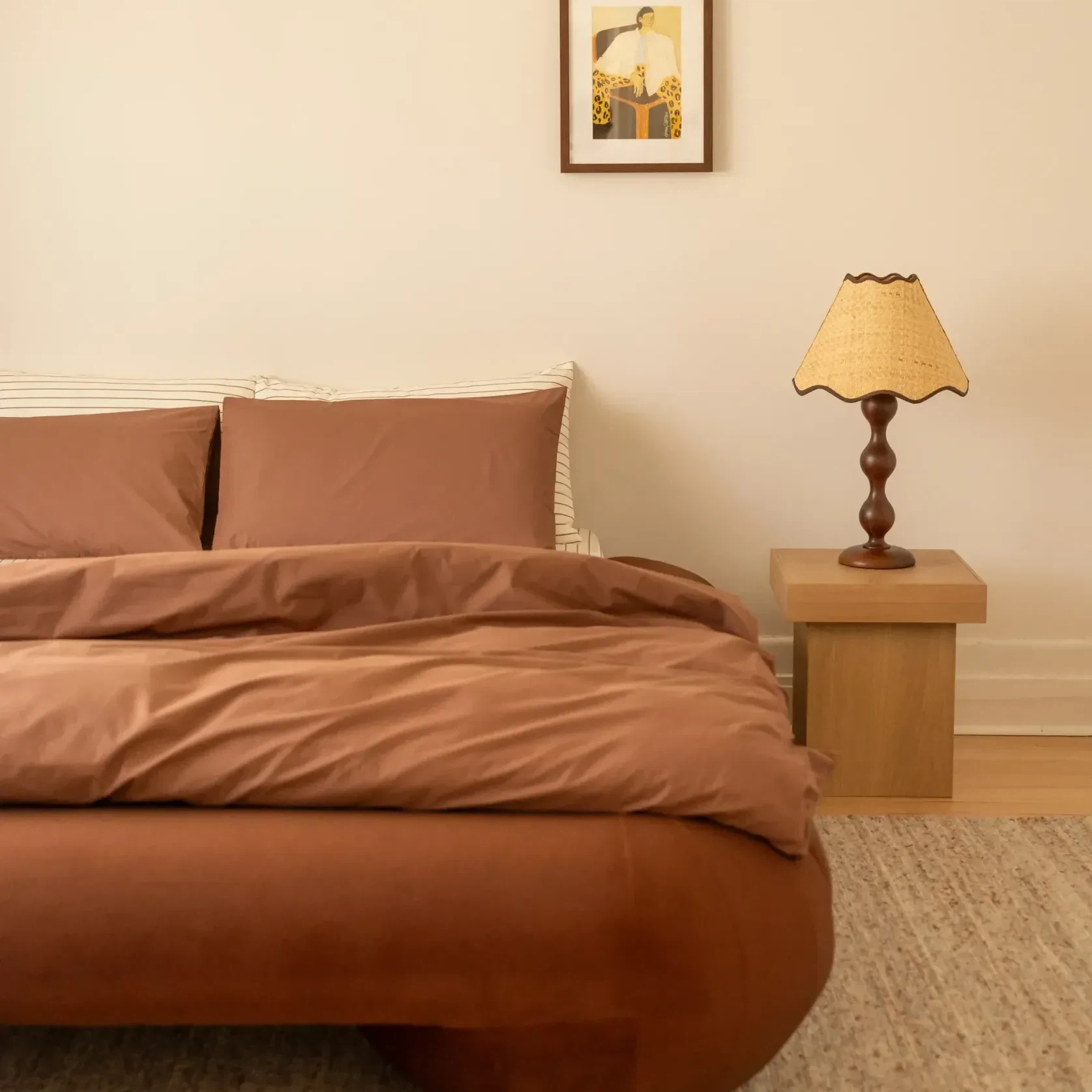 Lune King Bed - Eden Brick gallery detail image