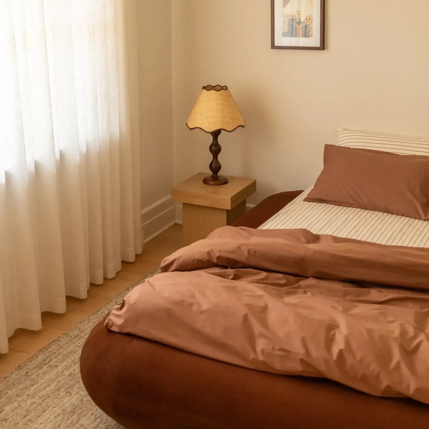 Lune King Bed - Eden Brick gallery detail image