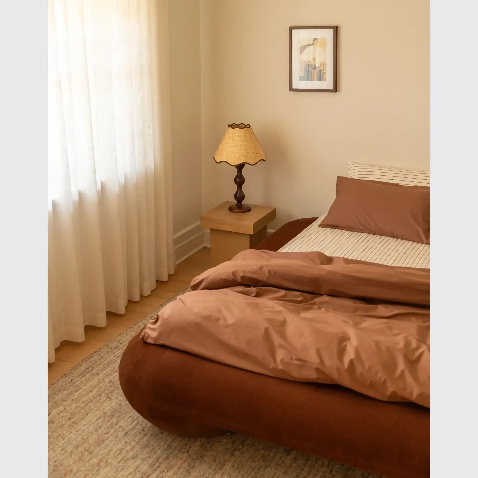 Lune King Bed - Eden Brick gallery detail image
