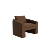 Crest Armchair - Fossil Chocolate gallery detail image