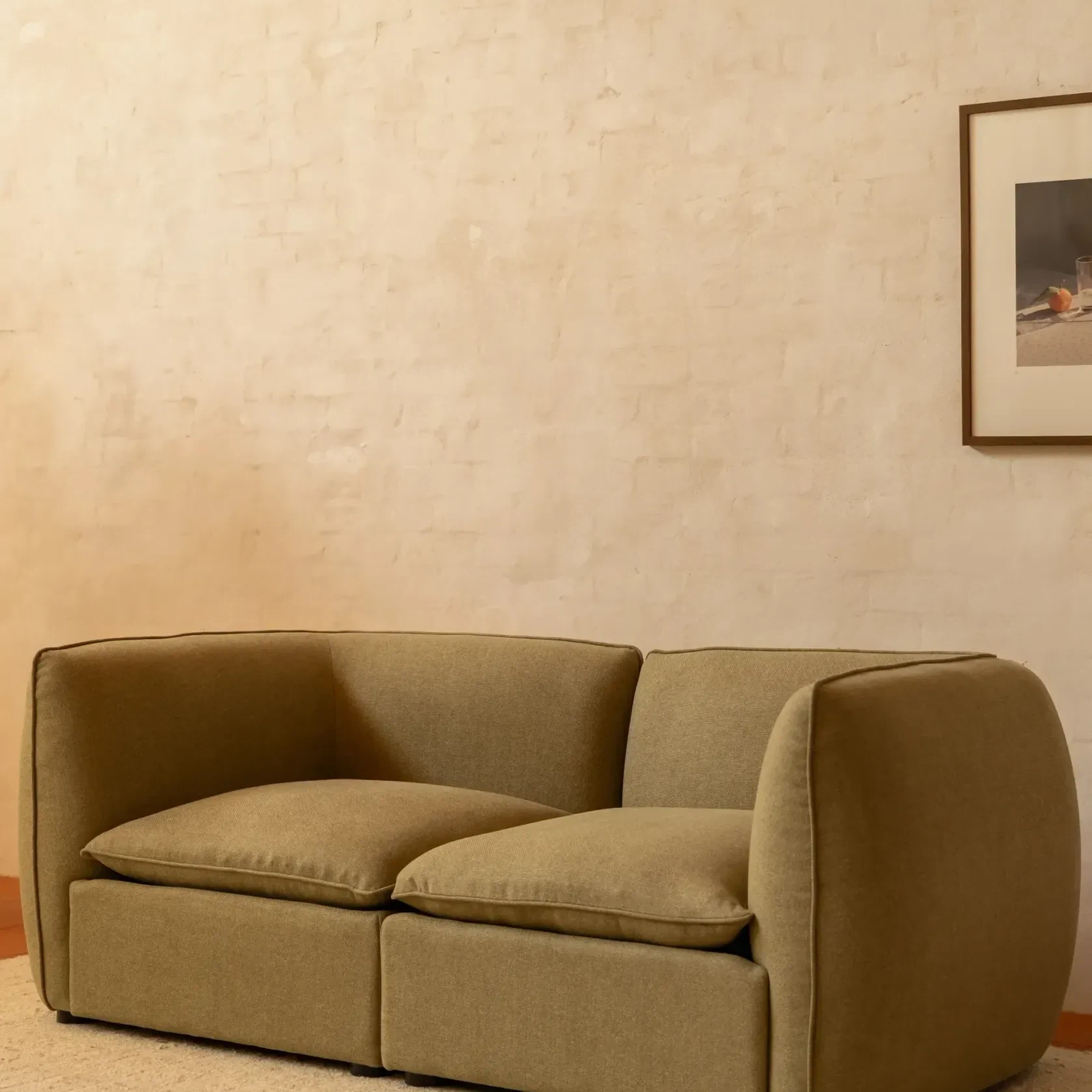 Muro 3 Seater Sofa - Fossil Eucalyptus gallery detail image
