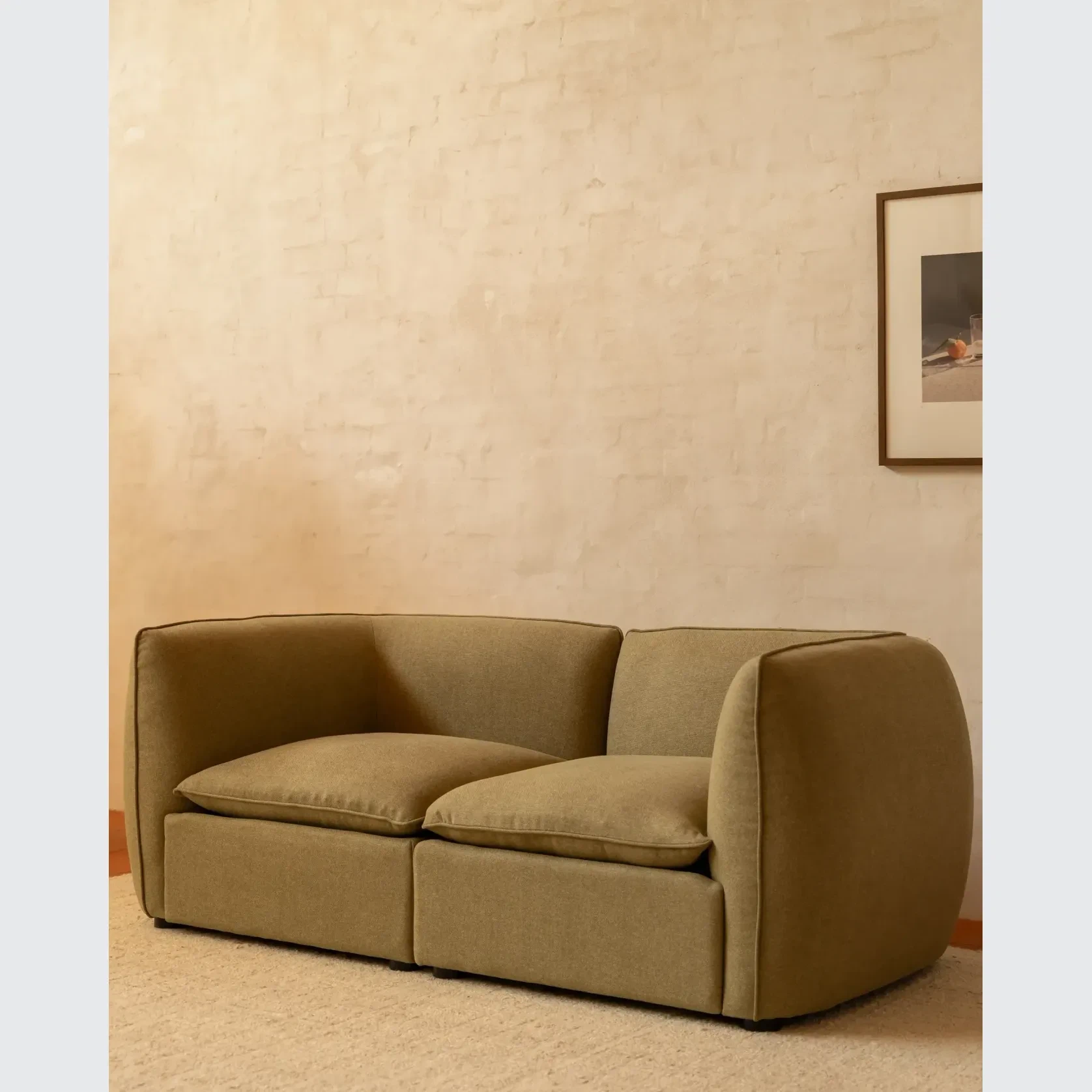 Muro 3 Seater Sofa - Fossil Eucalyptus gallery detail image