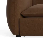 Muro 3 Seater Sofa - Fossil Chocolate gallery detail image