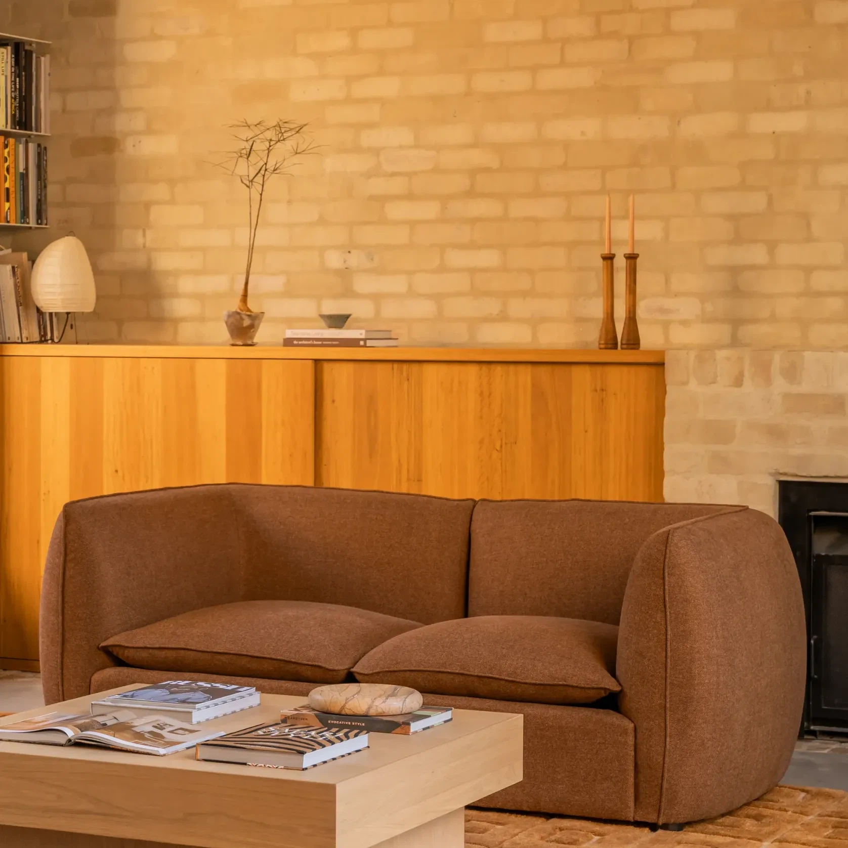 Muro 3 Seater Sofa - Fossil Chocolate gallery detail image
