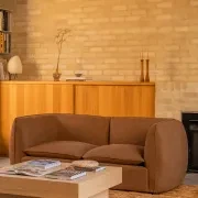 Muro 3 Seater Sofa - Fossil Chocolate gallery detail image